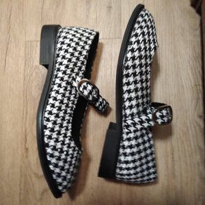 Houndstooth ASOS Mary Jane Flats